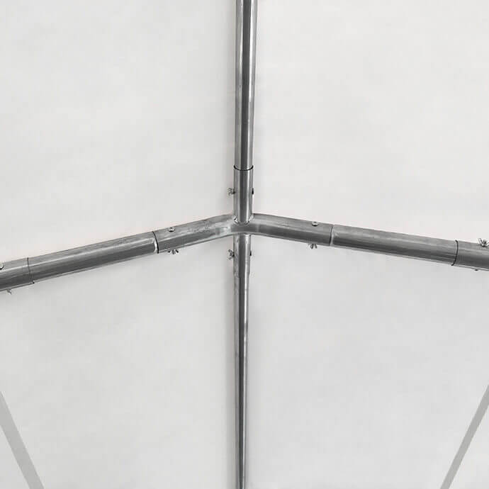 PVC-peotelk Zeltpro, 4 × 8 m, valge/hall