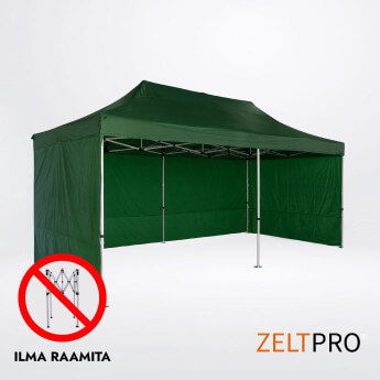 Telgi katuse ja seinte (4 tk) komplekt 3x6 Roheline Zeltpro TITAN