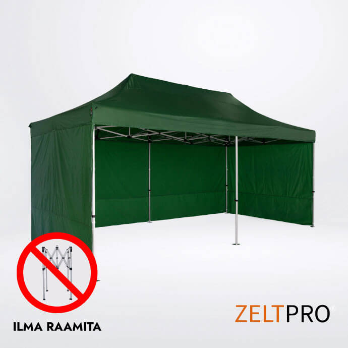 Telgi katuse ja seinte (4 tk) komplekt 3x6 Roheline Zeltpro TITAN