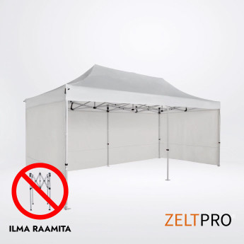 Telgi katuse ja seinte (4 tk) komplekt 3x6 Valge Zeltpro TITAN