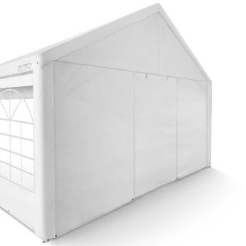 PE-peotelk Zeltpro, 5 × 8 m, valge