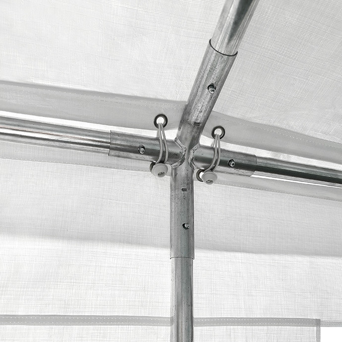 PE-peotelk Zeltpro, 5 × 8 m, valge