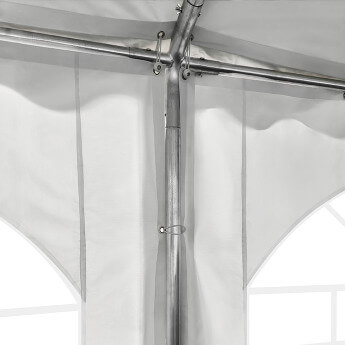 PVC-peotelk Zeltpro, 5 × 8 m, valge