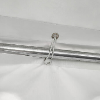 PVC-peotelk Zeltpro, 5 × 8 m, valge