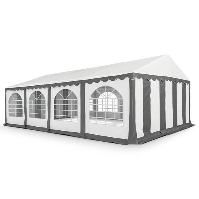 PVC-peotelk Zeltpro, 5 × 8 m, valge/hall