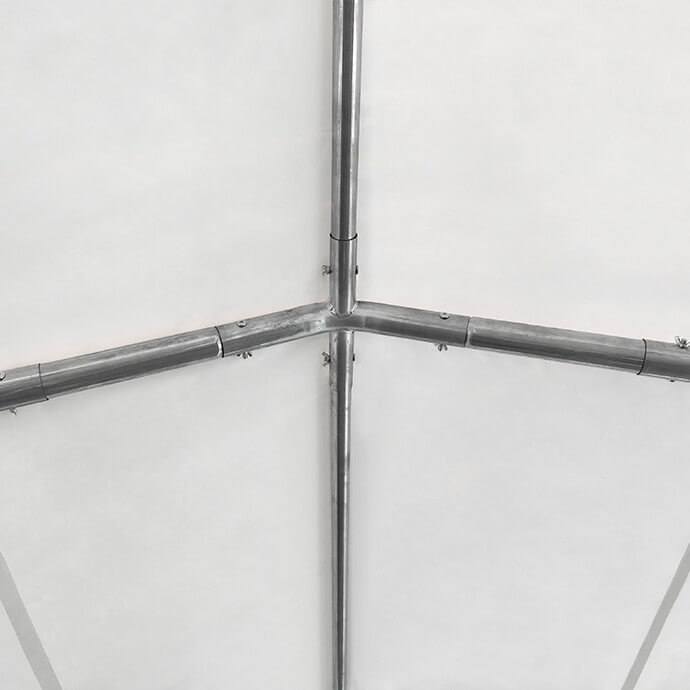 PVC-peotelk Zeltpro, 5 × 8 m, valge/hall