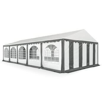 PVC-peotelk Zeltpro, 5 × 10 m, valge/hall