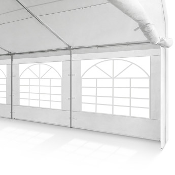 PE-peotelk Zeltpro, 6 × 12 m, valge