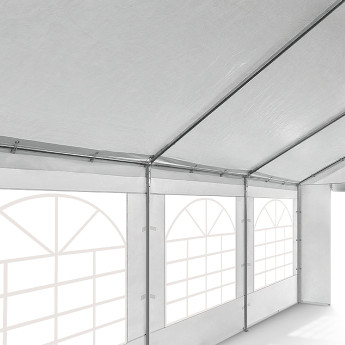 PE-peotelk Zeltpro, 6 × 12 m, valge