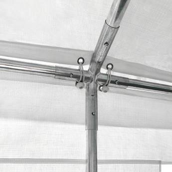 PE-peotelk Zeltpro, 6 × 12 m, valge