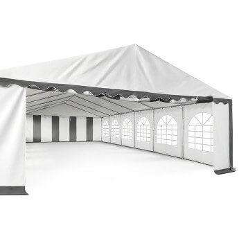 PVC-peotelk Zeltpro, 6 × 12 m, valge/hall