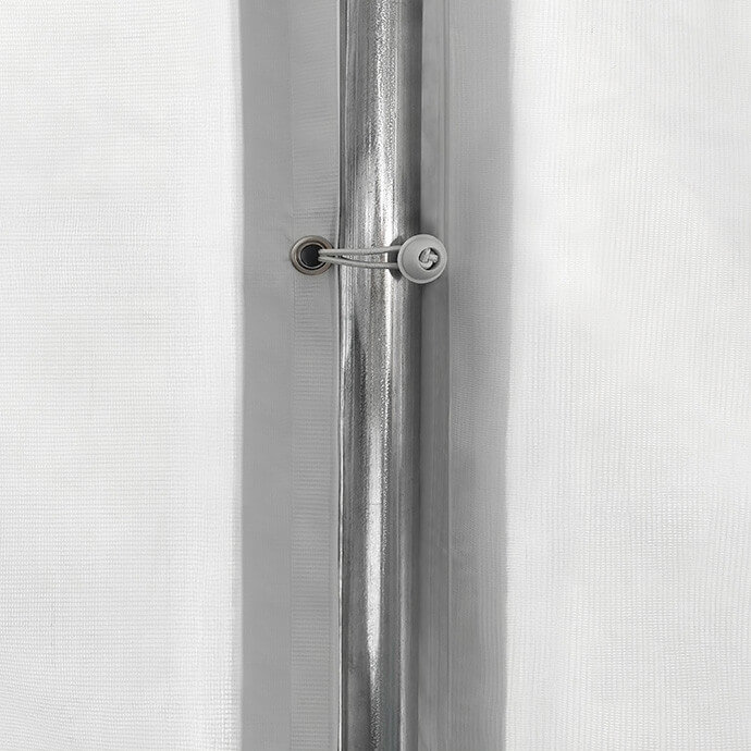 PVC-peotelk Zeltpro, 6 × 12 m, valge/hall