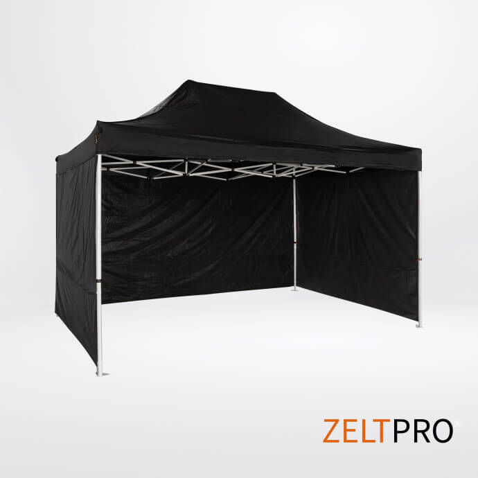 Telgi katuse ja seinte (4 tk) komplekt 3x2 Must  Zeltpro PROFRAME