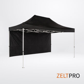 Telgi katuse ja seinte (4 tk) komplekt 3x2 Must  Zeltpro PROFRAME