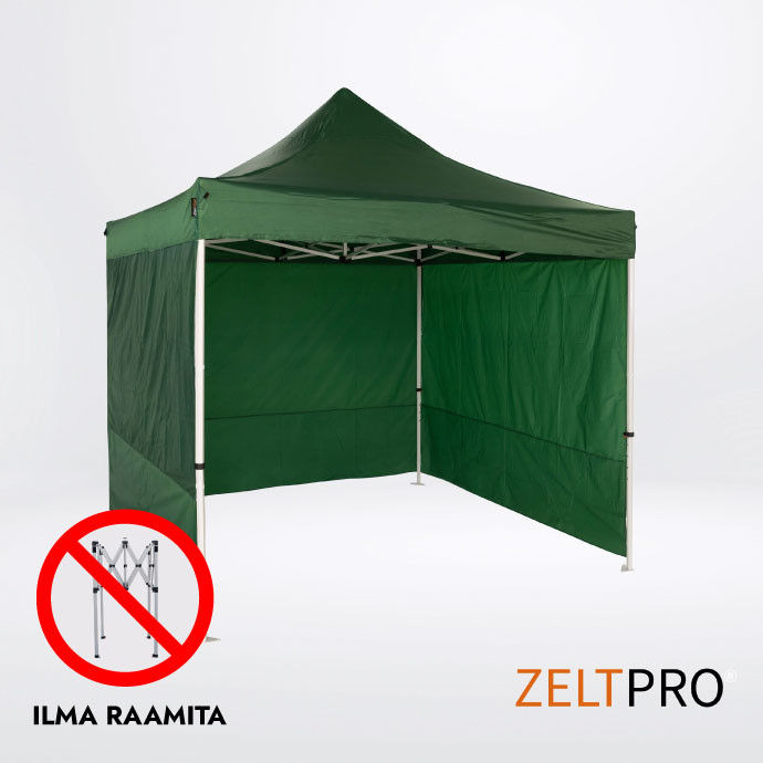 Telgi katuse ja seinte (4 tk) komplekt 2x2 Roheline Zeltpro PROFRAME