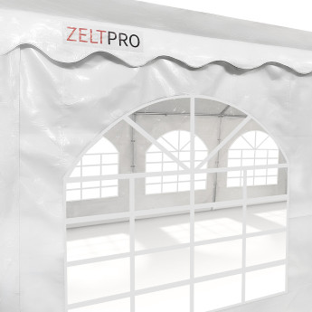 PVC-peotelk Zeltpro, 6 × 12 m, valge