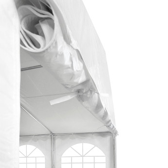 PVC-peotelk Zeltpro, 6 × 12 m, valge