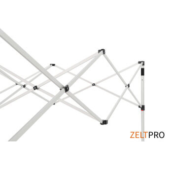 Reklaamtelk Zeltpro TITAN, 3 × 3 m, valitud värvi, 4 seina ja termokleebistega (3 tk) katuse külgedel