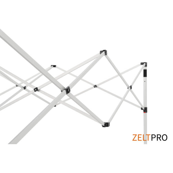 Reklaamtelk Zeltpro TITAN, 3 × 3 m, valitud värvi, 4 seina ja termokleebistega (3 tk) katuse külgedel