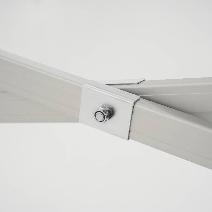 Reklaamtelk Zeltpro Premium+, 3 × 3 m, valitud värvi, 3 seina ja termokleebistega (3 tk) katuse külgedel