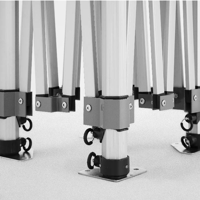 Reklaamtelk Zeltpro Premium+, 3 × 6 m, valitud värvi, 4 seina ja termokleebistega (3 tk) katuse külgedel