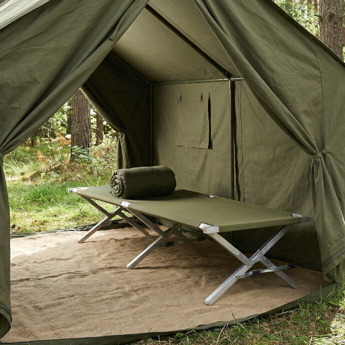 Kokkupandav välivoodi, alumiiniumist, 210 cm