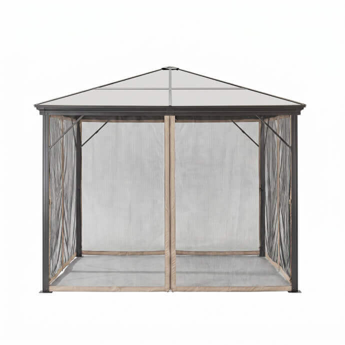 Sääsevõrgud (4 seina) aiapaviljonile Zelptro Deluxe 300x300, pruunid