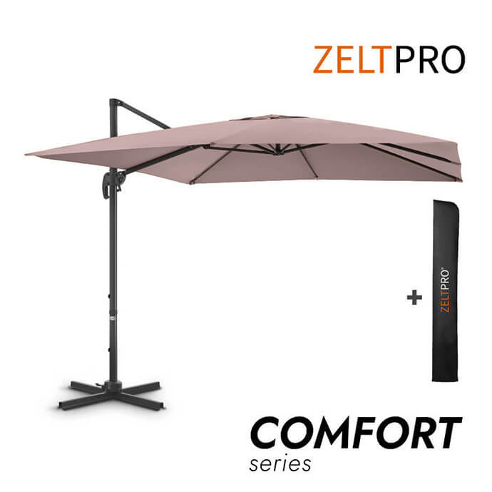Päikesevari Comfort Taupe koos kaitsekattega