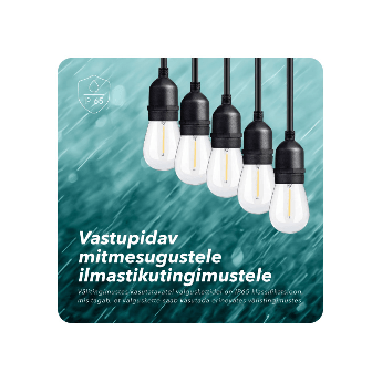 Päikesepaneeliga õue valguskett (LED) Drop
