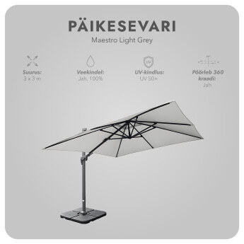Päikesevari Maestro Taupe (kingituseks kaasa kaitsekate)