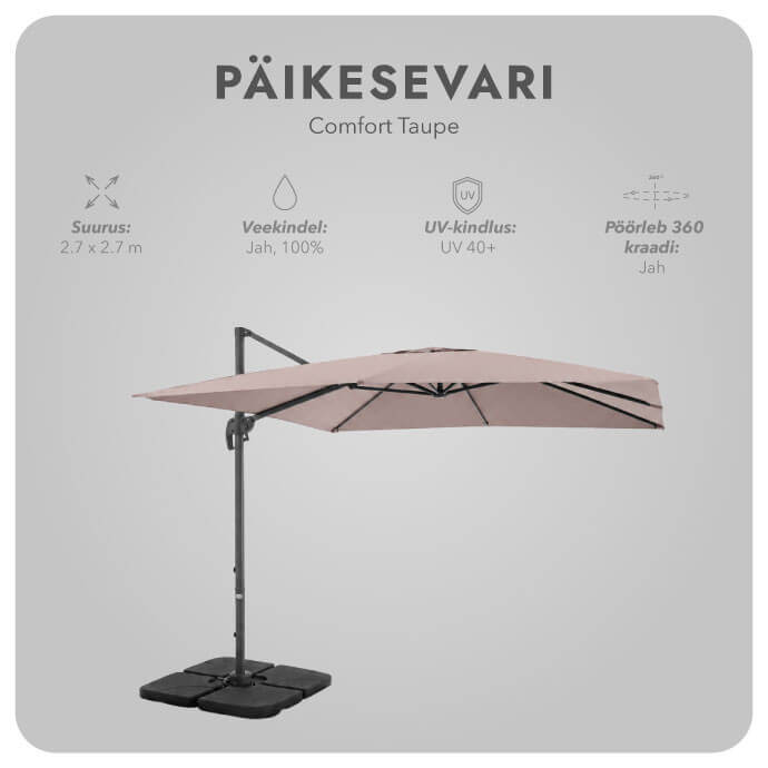 Päikesevari Comfort Taupe