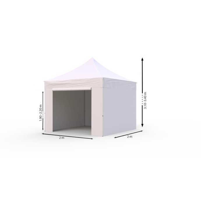 Pop-up telk 2x2 valge Zeltpro PROFRAME