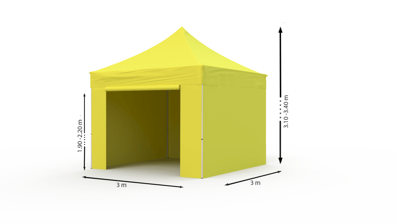 Pop-up telk 3x3 roheline Zeltpro PREMIUM+