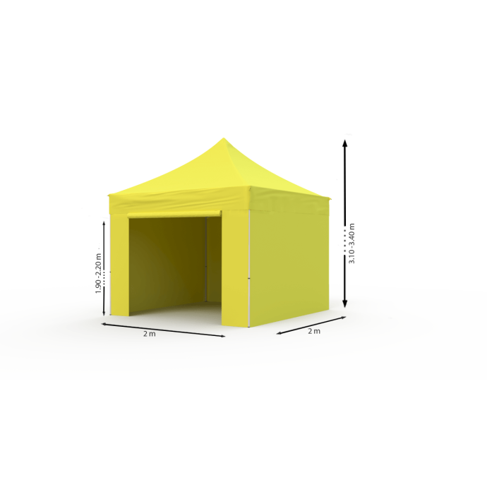 Pop-up telk 2x2 kollane Zeltpro PROFRAME