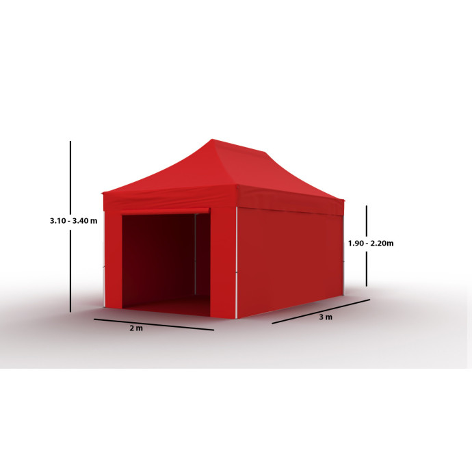 Pop-up telk 3x2 punane Zeltpro PROFRAME