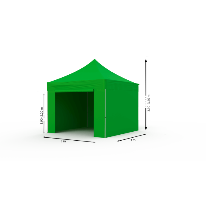 Pop-up telk 3x3 roheline Zeltpro PROFRAME