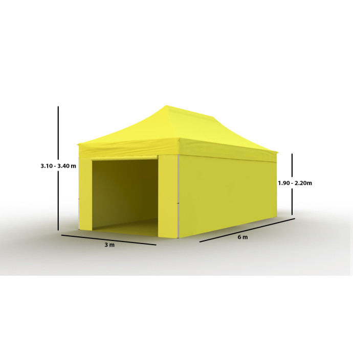 Pop-up telk 3x6 kollane Zeltpro PROFRAME