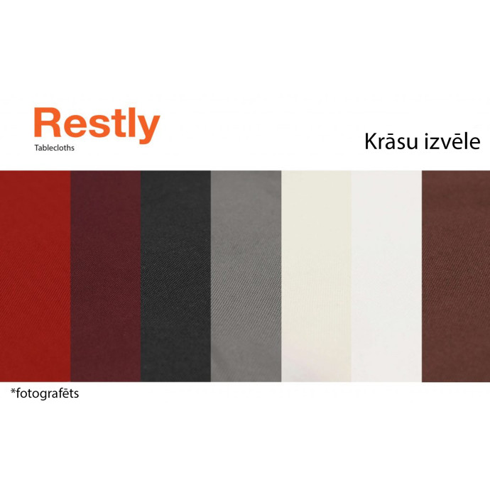 Määrdumiskindel kandiline laudlina Restly must 220x220